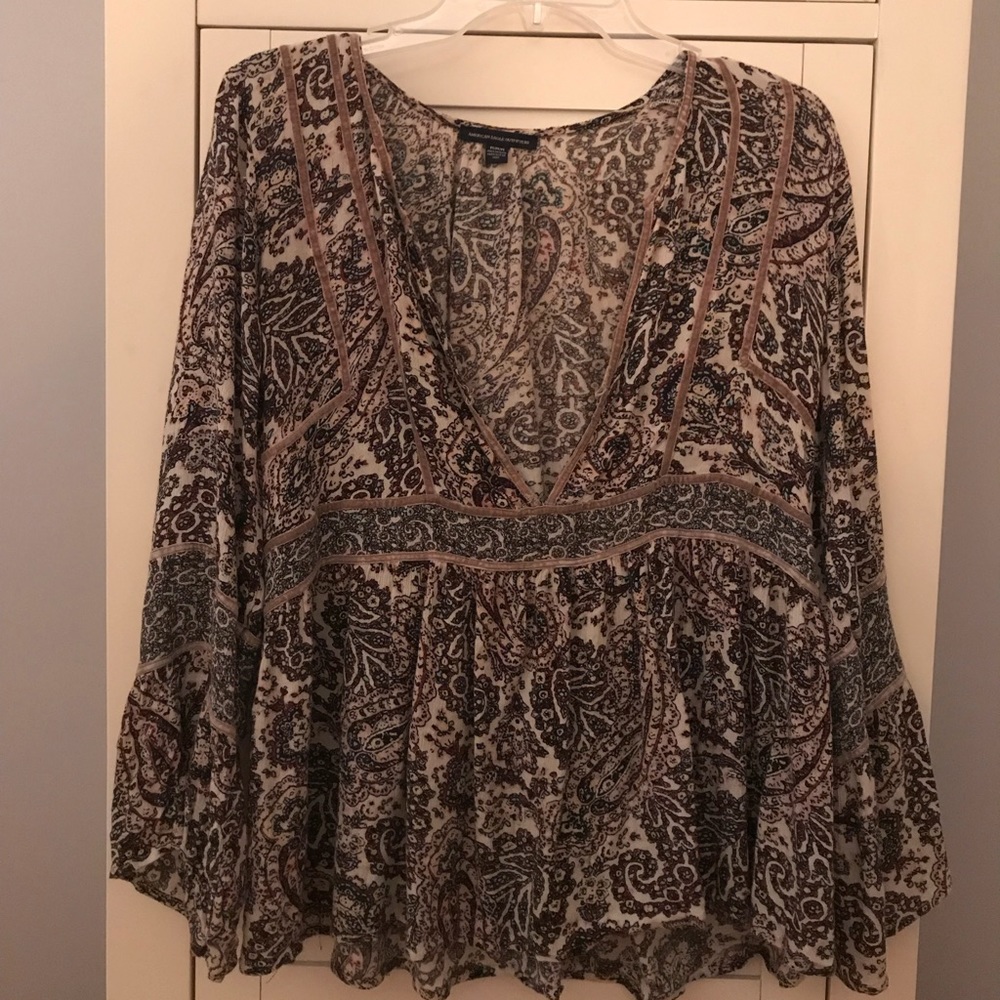 American Eagle Peasant Top